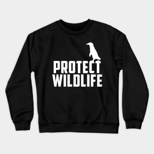 protect wildlife - penguin Crewneck Sweatshirt